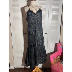 Mara Intimates Night Gown Size L Vintage 80's Mob Wife Energy Silk Slip